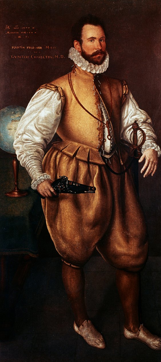 Portret Martina Frobishera, ok. 1577 (olej na płótnie) autorstwa Cornelis Ketel