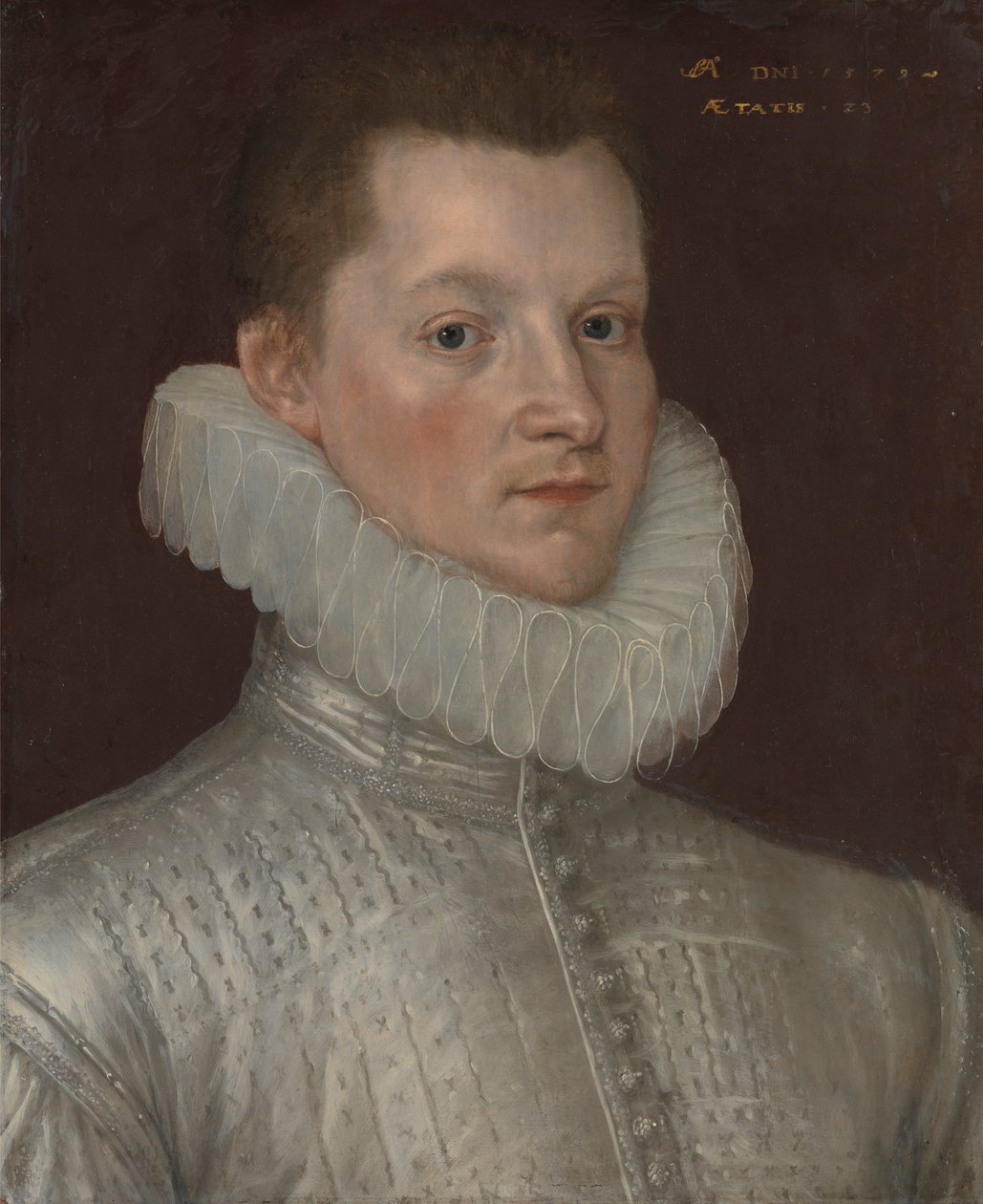 Sir John Smythe z Westenhanger, Kent (1557-1608) autorstwa Cornelis Ketel