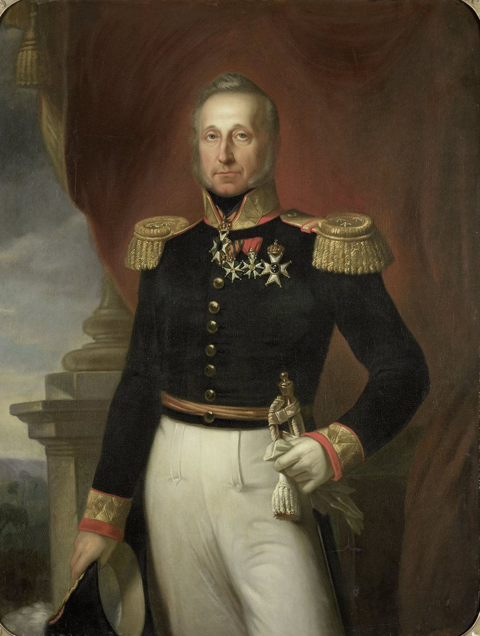 Portret Dominique Jacques de Eerens, Generalnego Gubernatora Holenderskich Indii Wschodnich autorstwa Cornelis Kruseman (copy after)