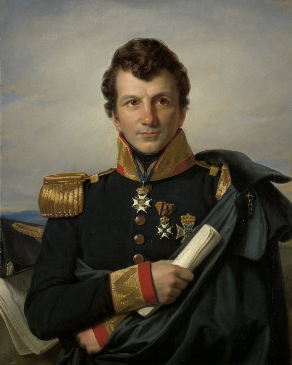 Johannes van den Bosch (1780-1844), gubernator generalny Holenderskich Indii Wschodnich, minister kolonialny Hrabia Johannes van den Bosch (1780-1844), gubernator generalny Holenderskich Indii Wschodnich, minister kolonialny autorstwa Cornelis Kruseman (signed by artist)