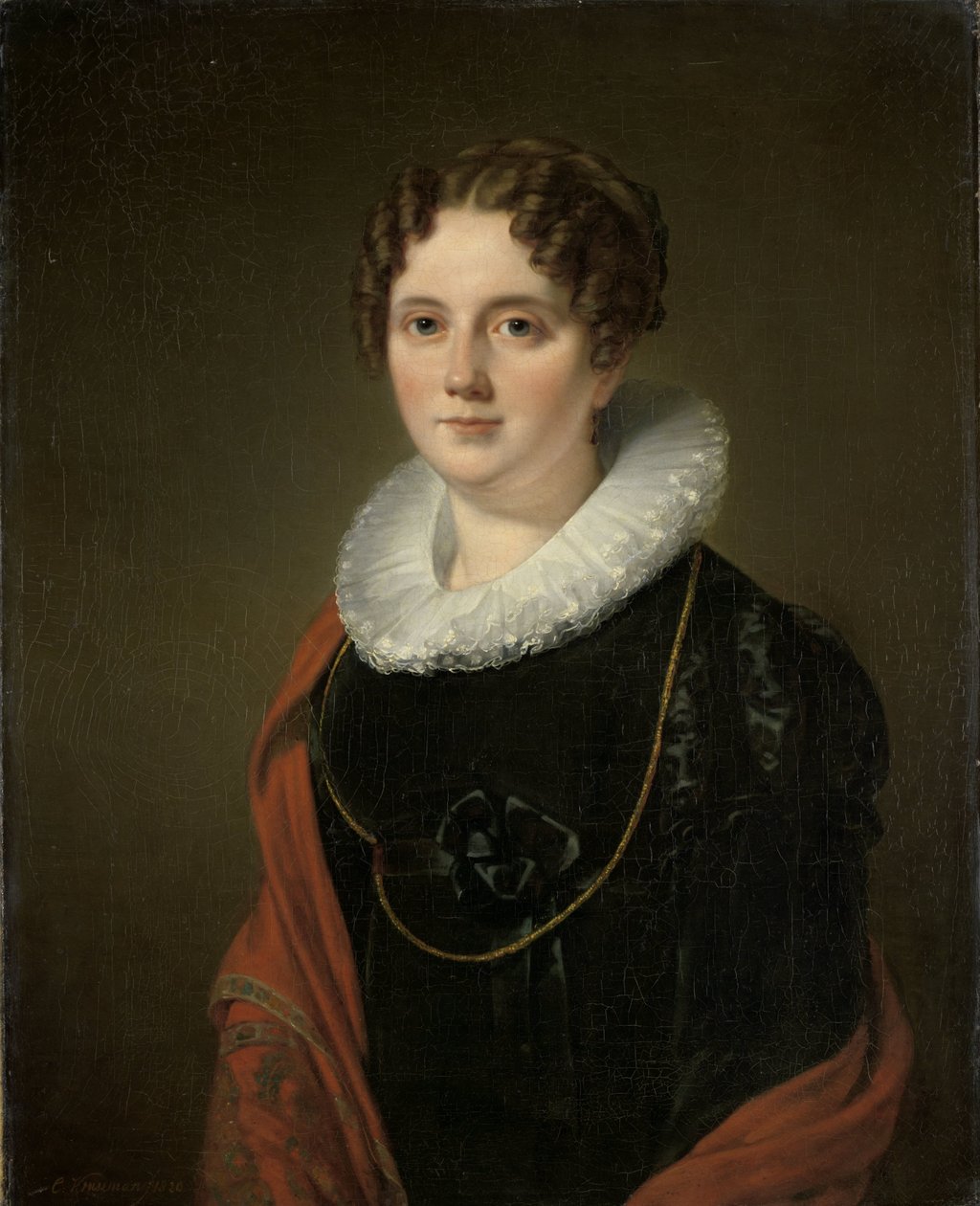 Marie Allebé-Herckenrath, babcia malarza Augusta Allebé autorstwa Cornelis Kruseman