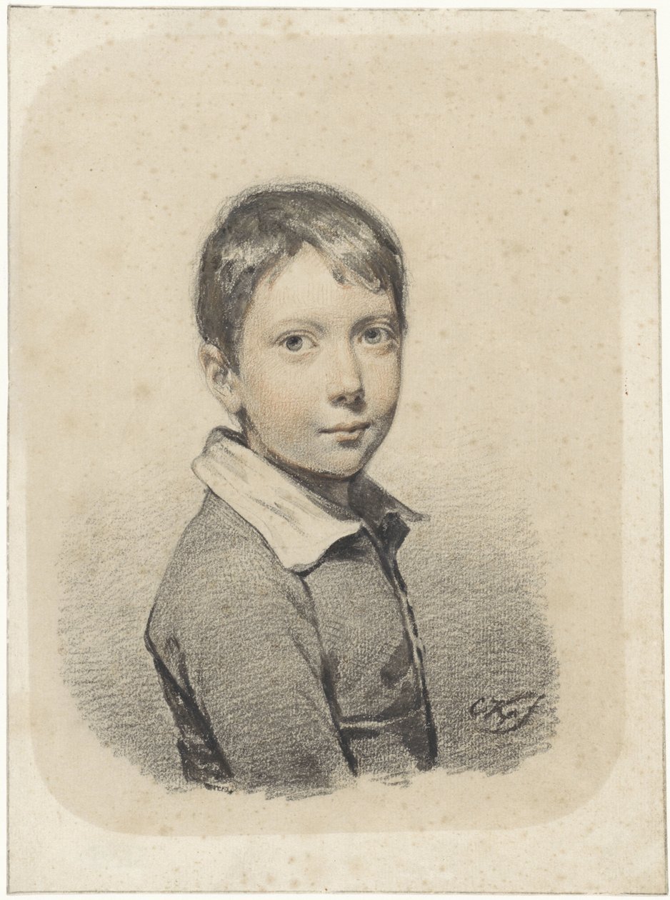 Portret Gerardusa Arnoldusa Nicolausa Allebé jako młodzieńca autorstwa Cornelis Kruseman