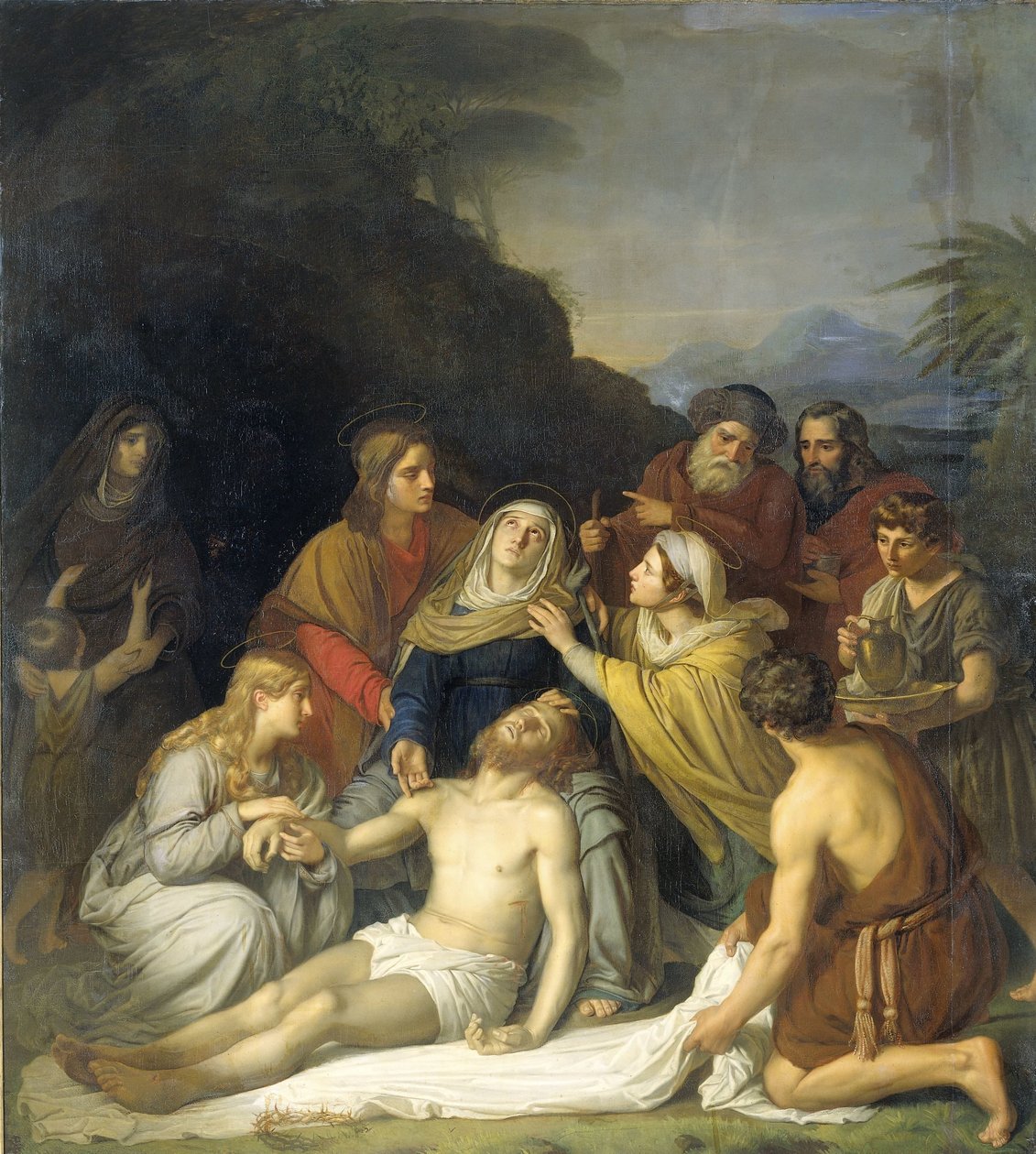 Złożenie do grobu autorstwa Cornelis Kruseman