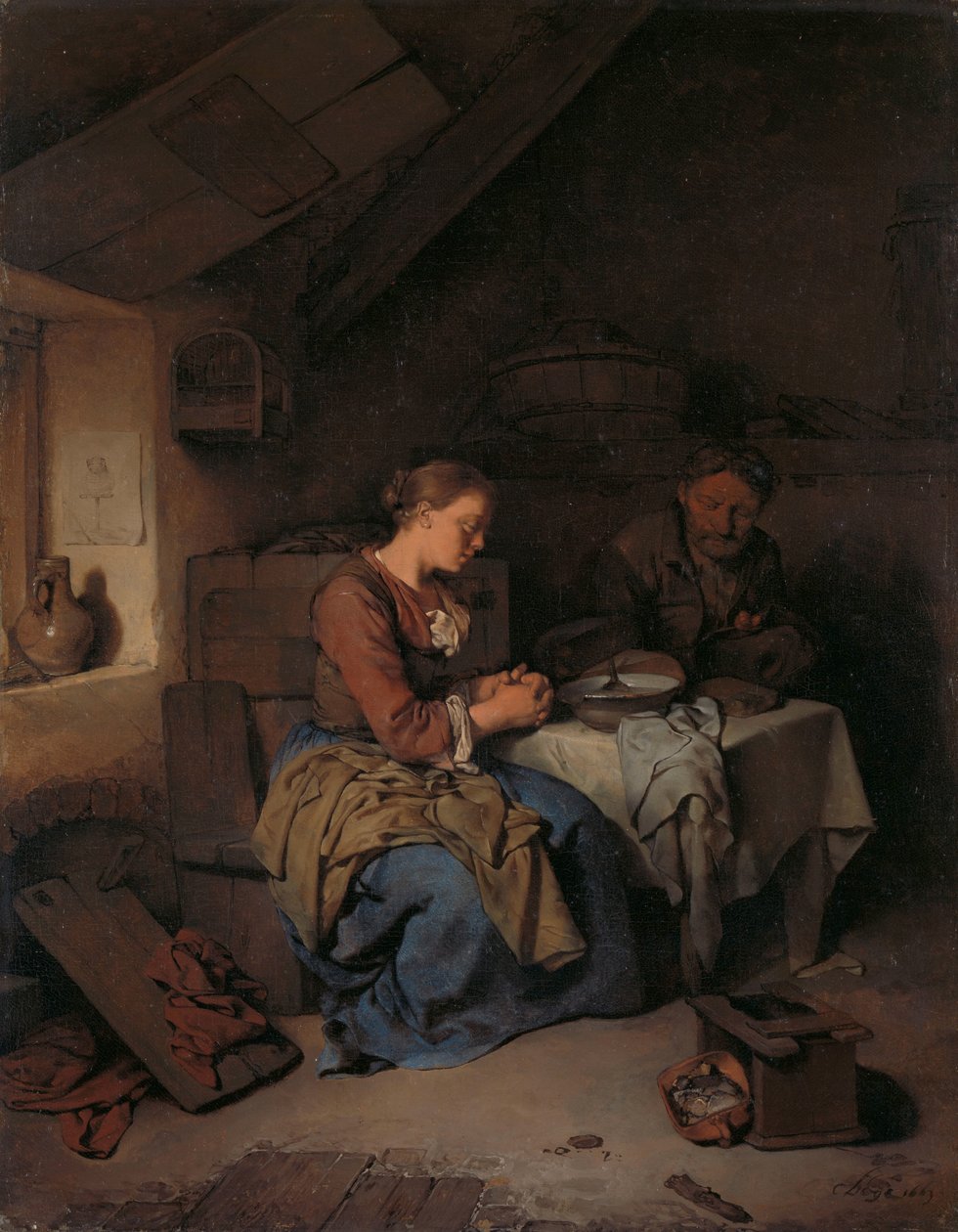 Mówiąc łaskę autorstwa Cornelis Pietersz. Bega