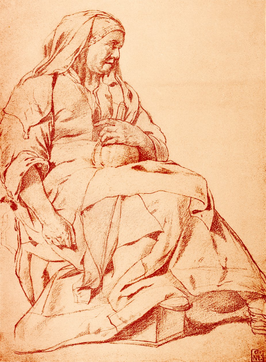 Chora kobieta z butelką na mocz autorstwa Cornelis Pietersz Bega
