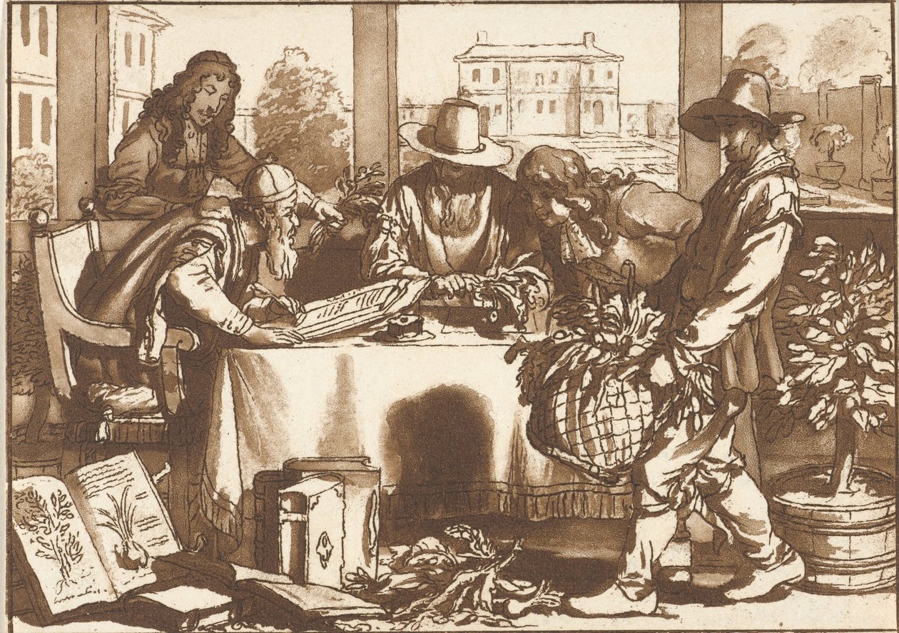 botanik autorstwa Cornelis Ploos van Amstel (signed by artist)