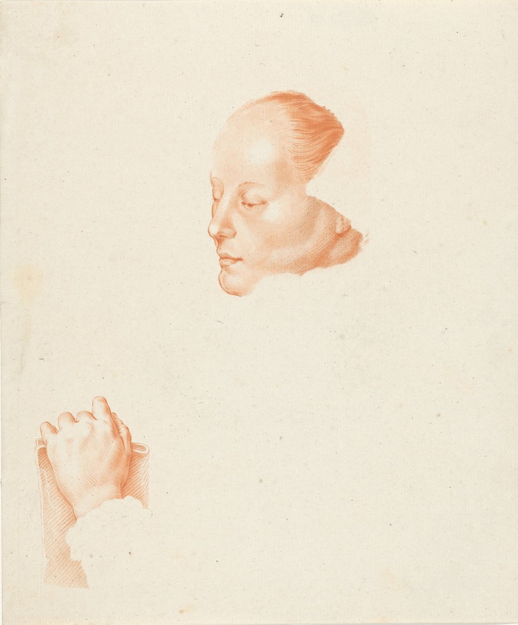 Portret młodej kobiety autorstwa Cornelis Ploos van Amstel (signed by artist)
