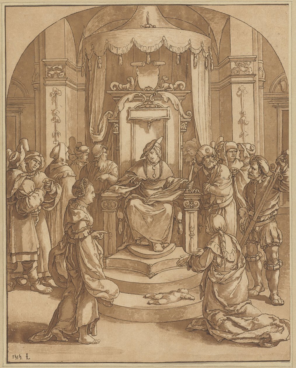 Wyrok Salomona autorstwa Cornelis Ploos van Amstel