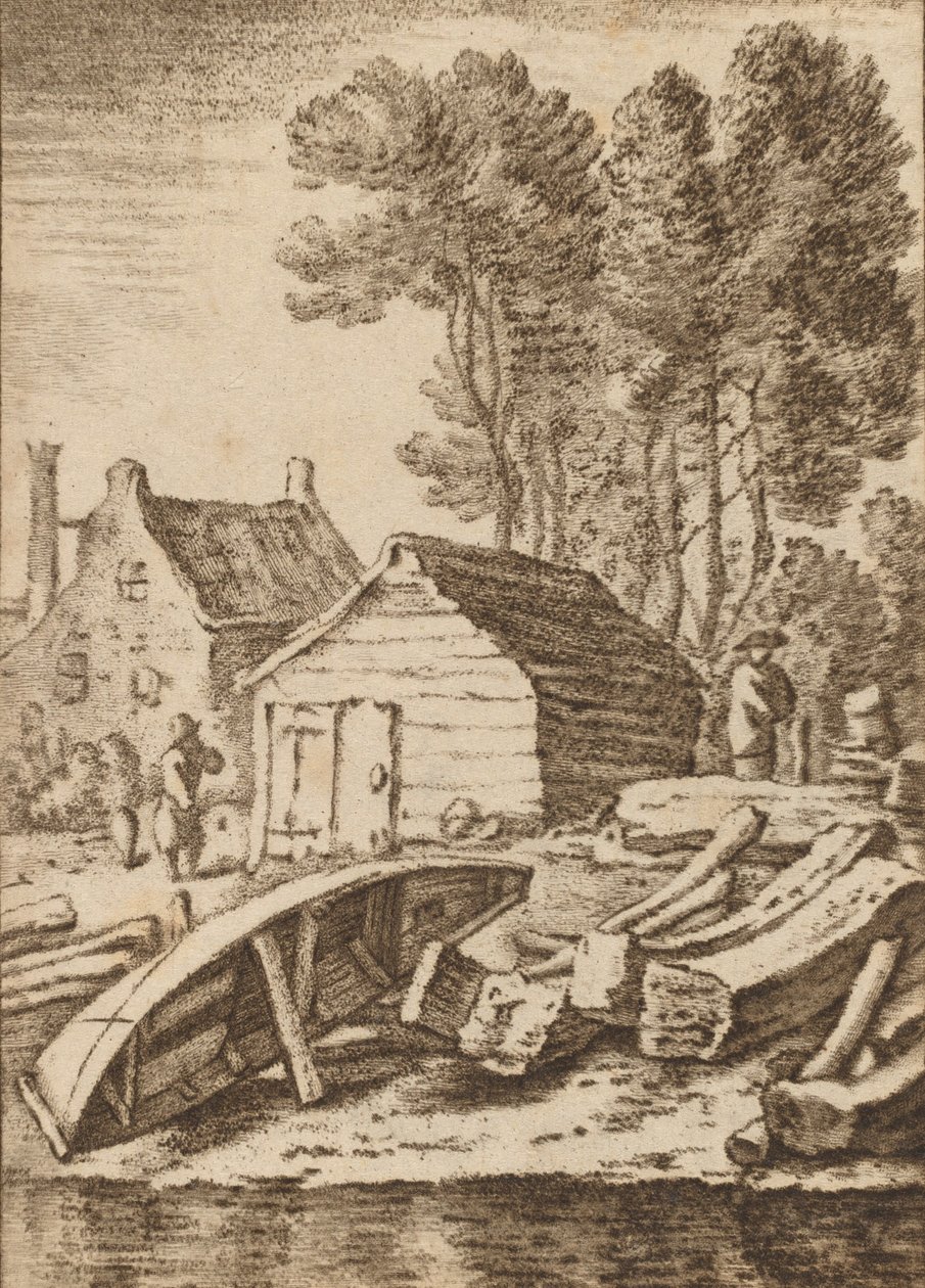 Stocznia, 1761, wydana 1765. autorstwa Cornelis Ploos van Amstel