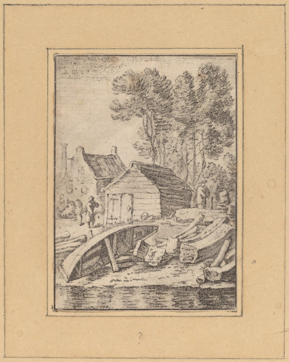 Stocznia, 1761, wydana 1765. autorstwa Cornelis Ploos van Amstel