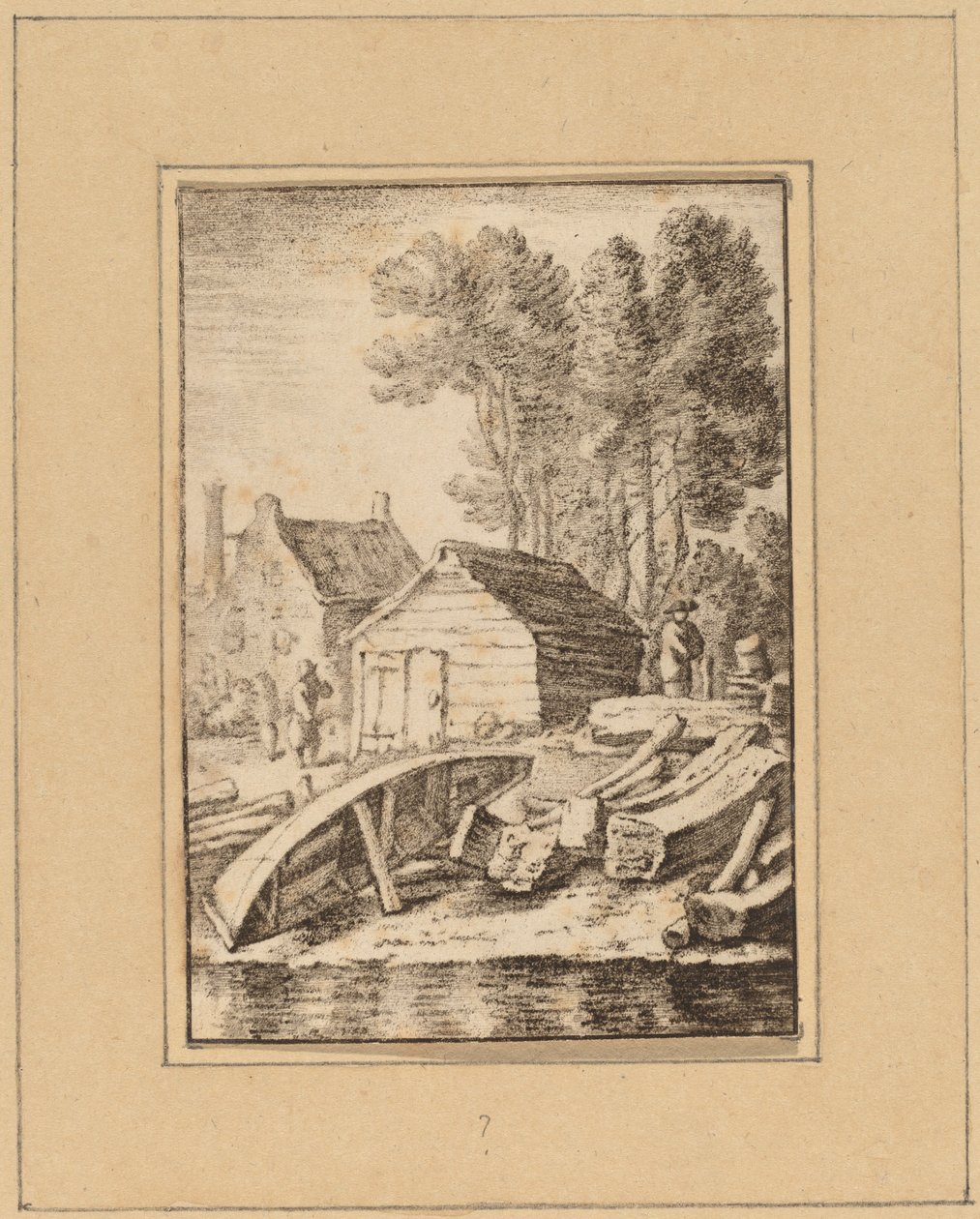 Stocznia, 1761, wydana 1765. autorstwa Cornelis Ploos van Amstel