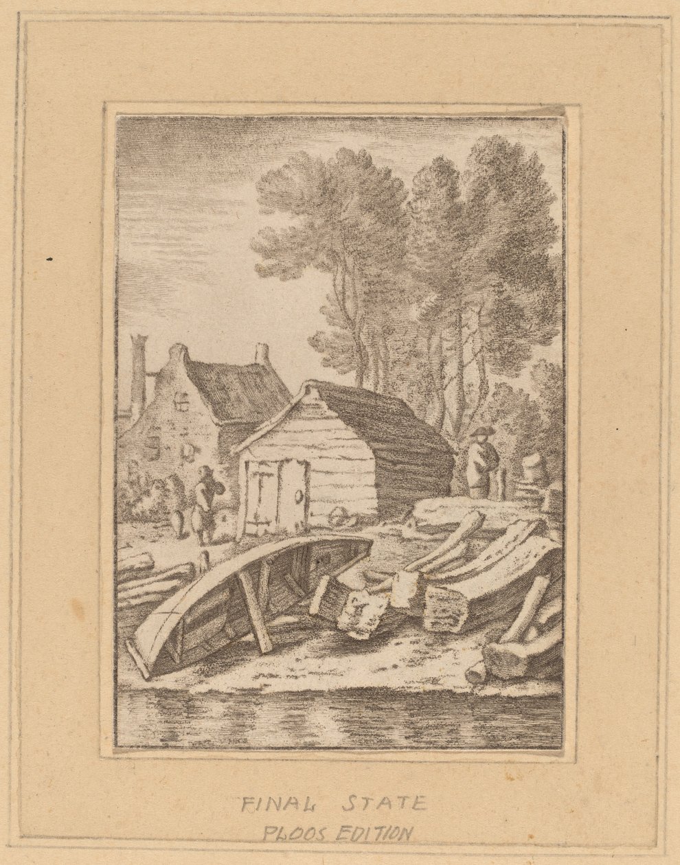 Stocznia autorstwa Cornelis Ploos van Amstel after Herman Saftleven