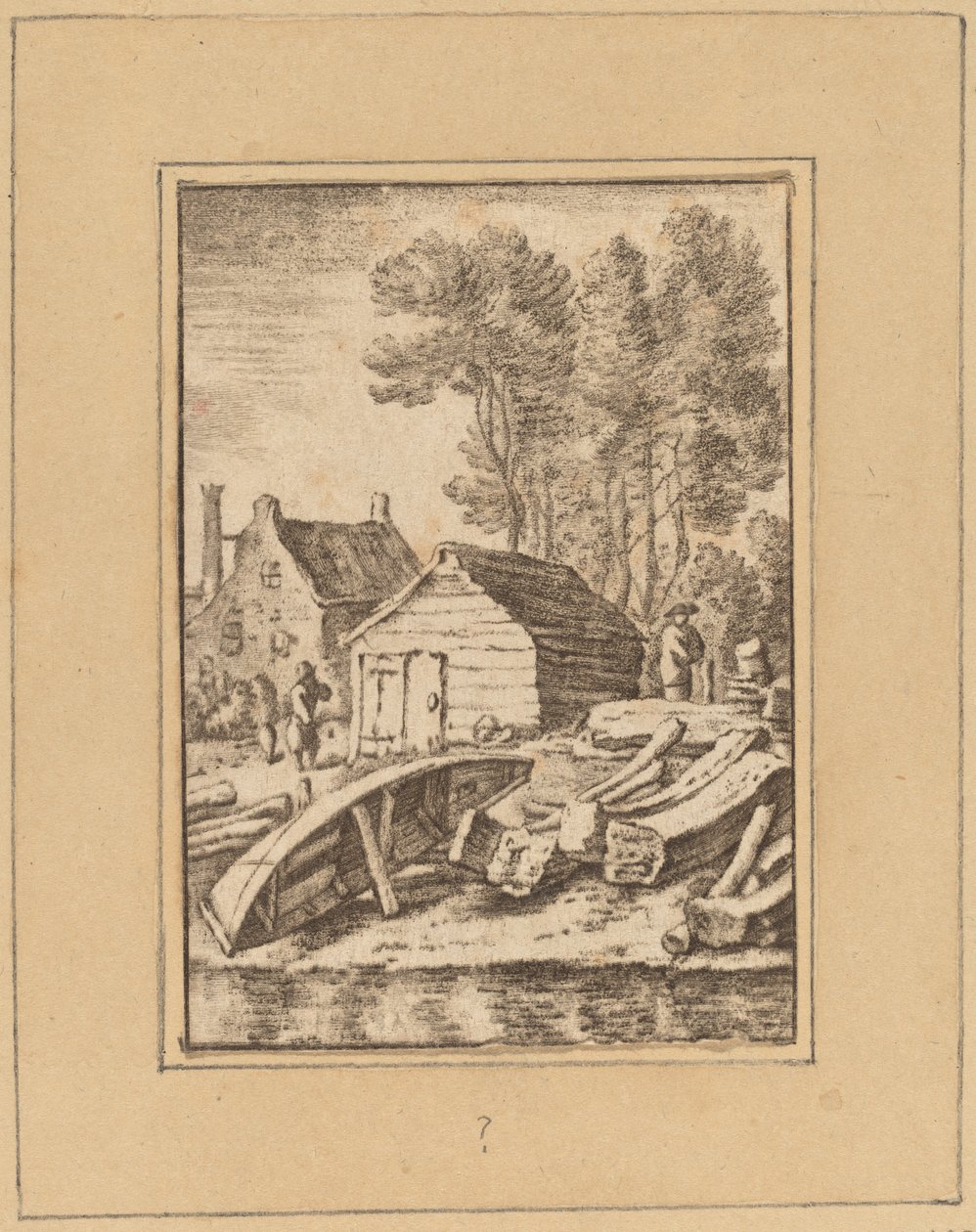 Stocznia autorstwa Cornelis Ploos van Amstel after Herman Saftleven