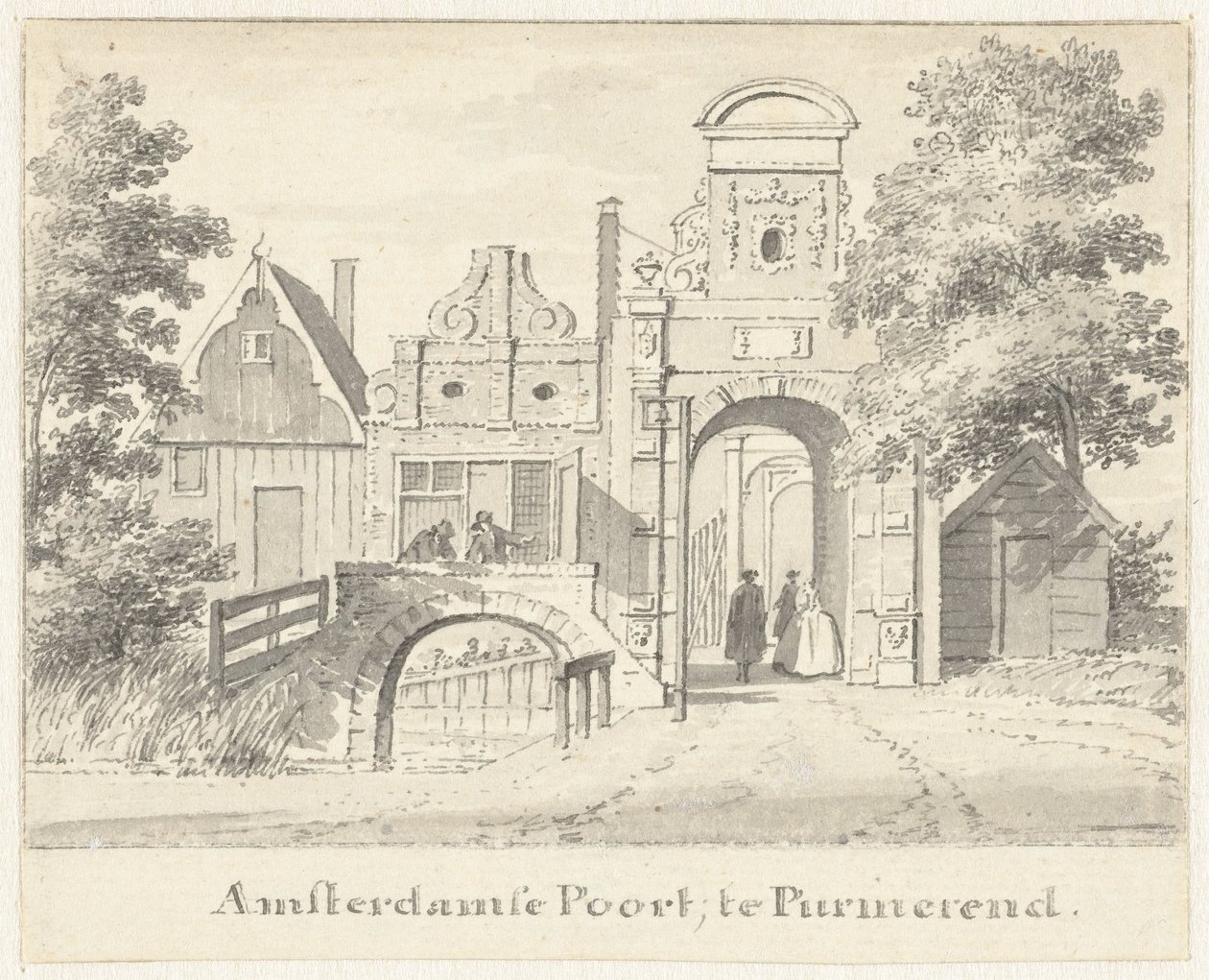 Brama Amsterdamska w Purmerend autorstwa Cornelis Pronk