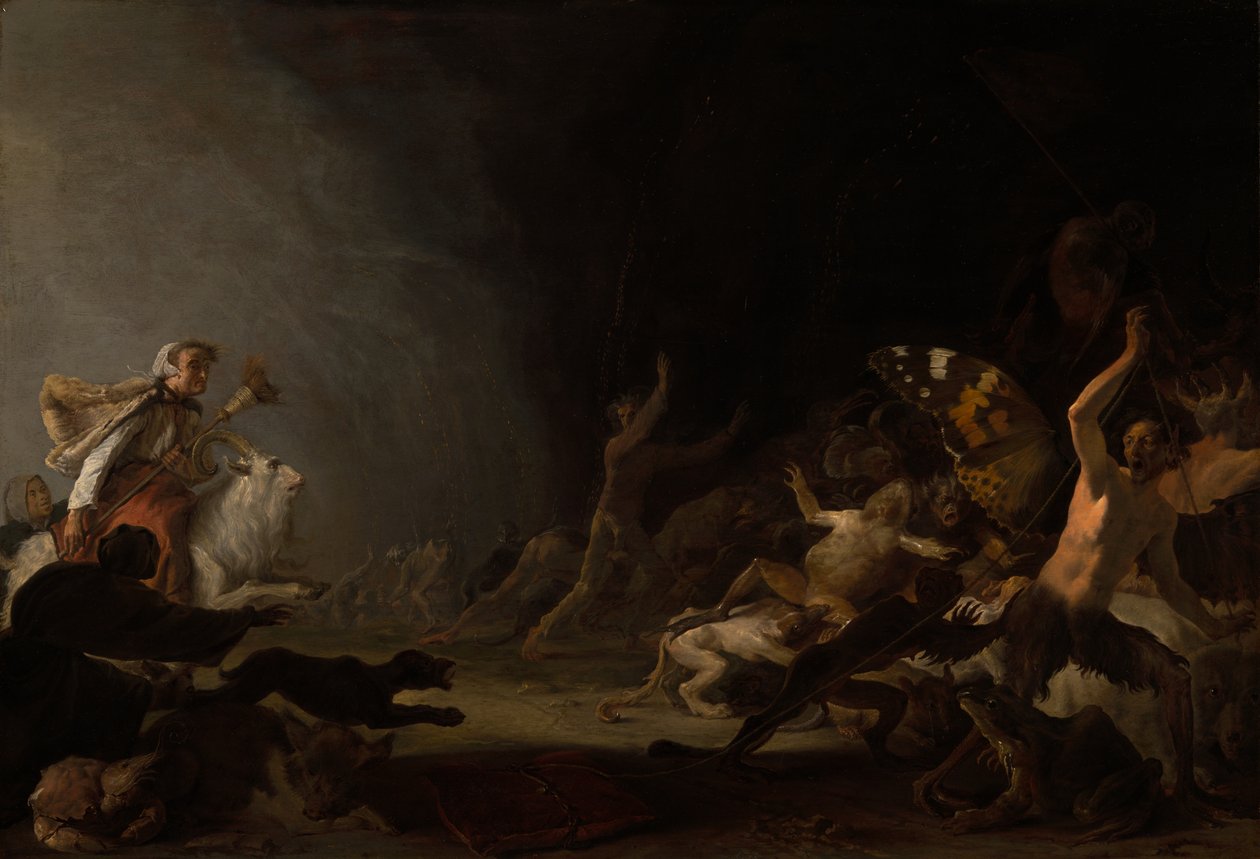 Sabat czarownic autorstwa Cornelis Saftleven