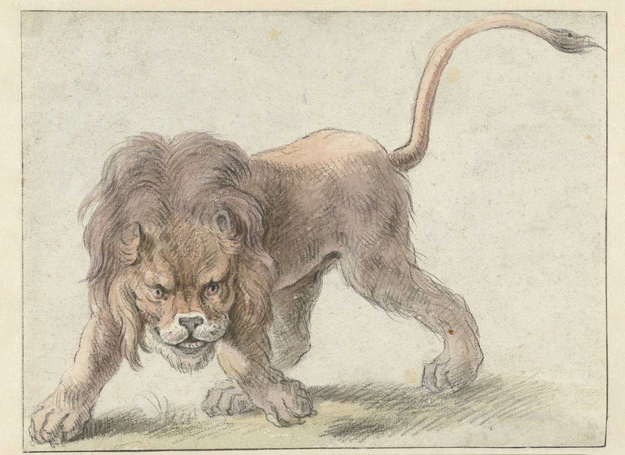 Lew autorstwa Cornelis Saftleven