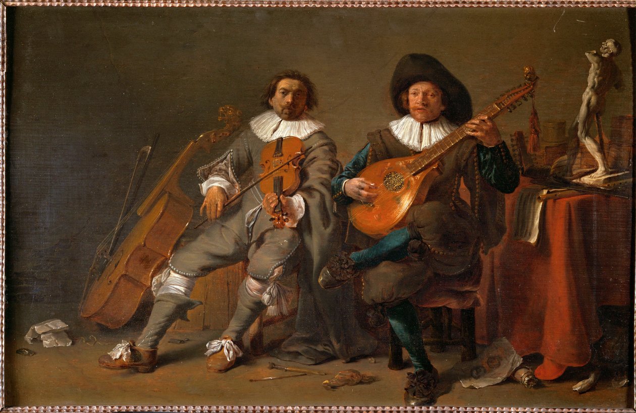 Duet (z autoportretem autorstwa Cornelis Saftleven