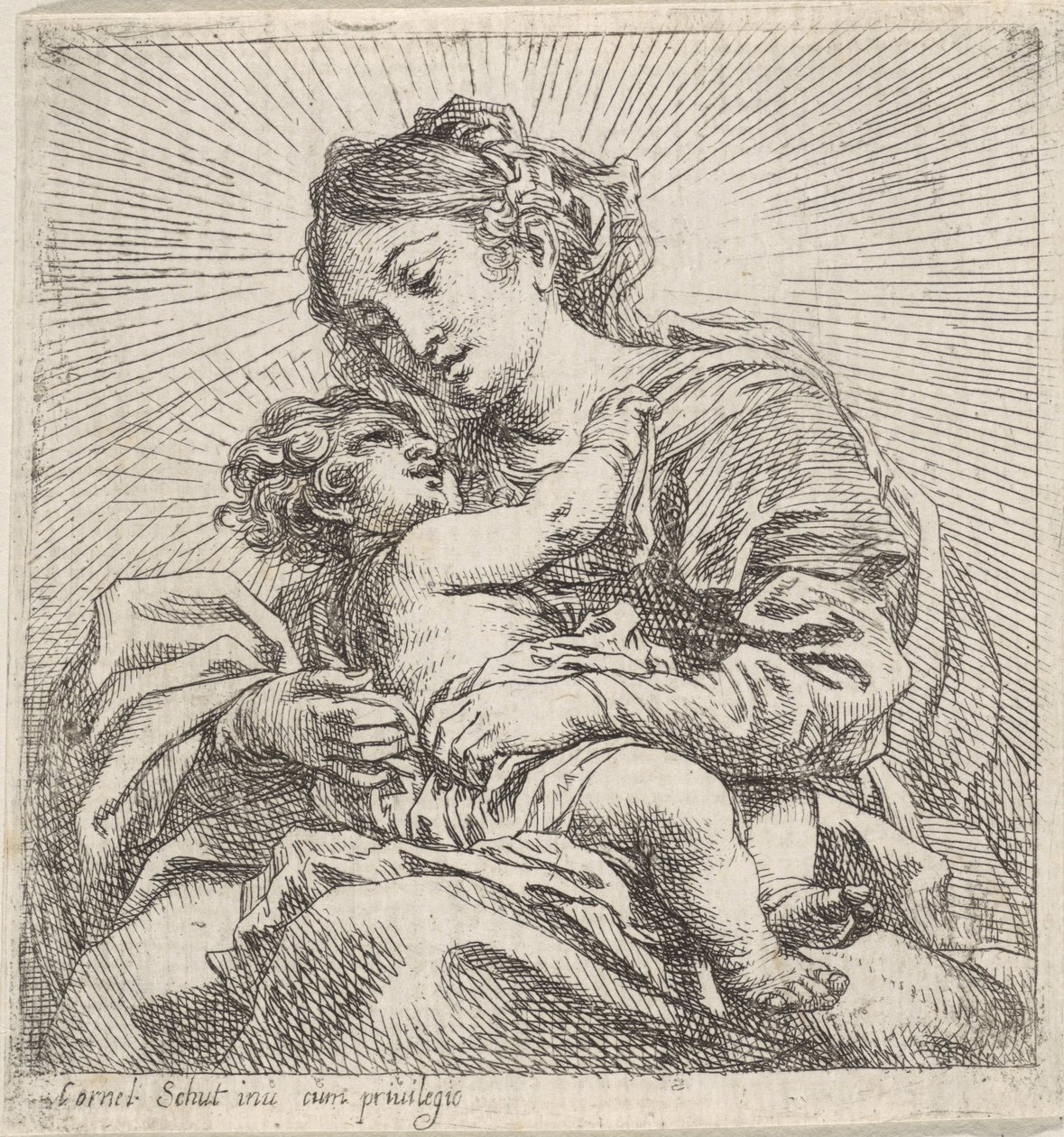 Madonna spotkała życzliwość autorstwa Cornelis Schut (I)