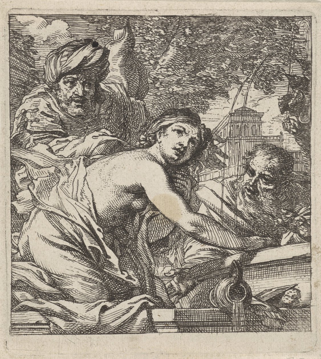 Zuzanna i Starsi autorstwa Cornelis Schut (I)