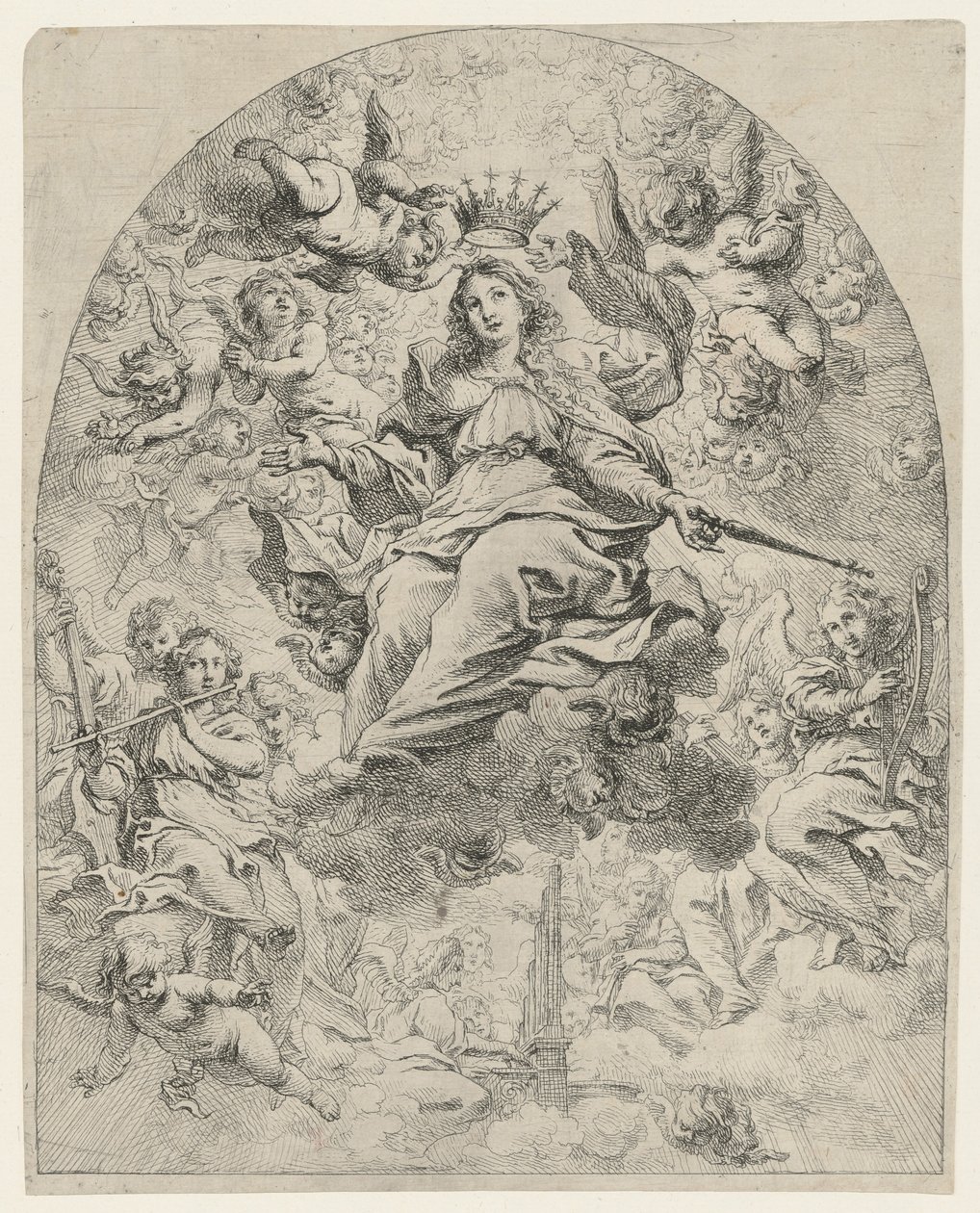 Koronacja Marii autorstwa Cornelis Schut