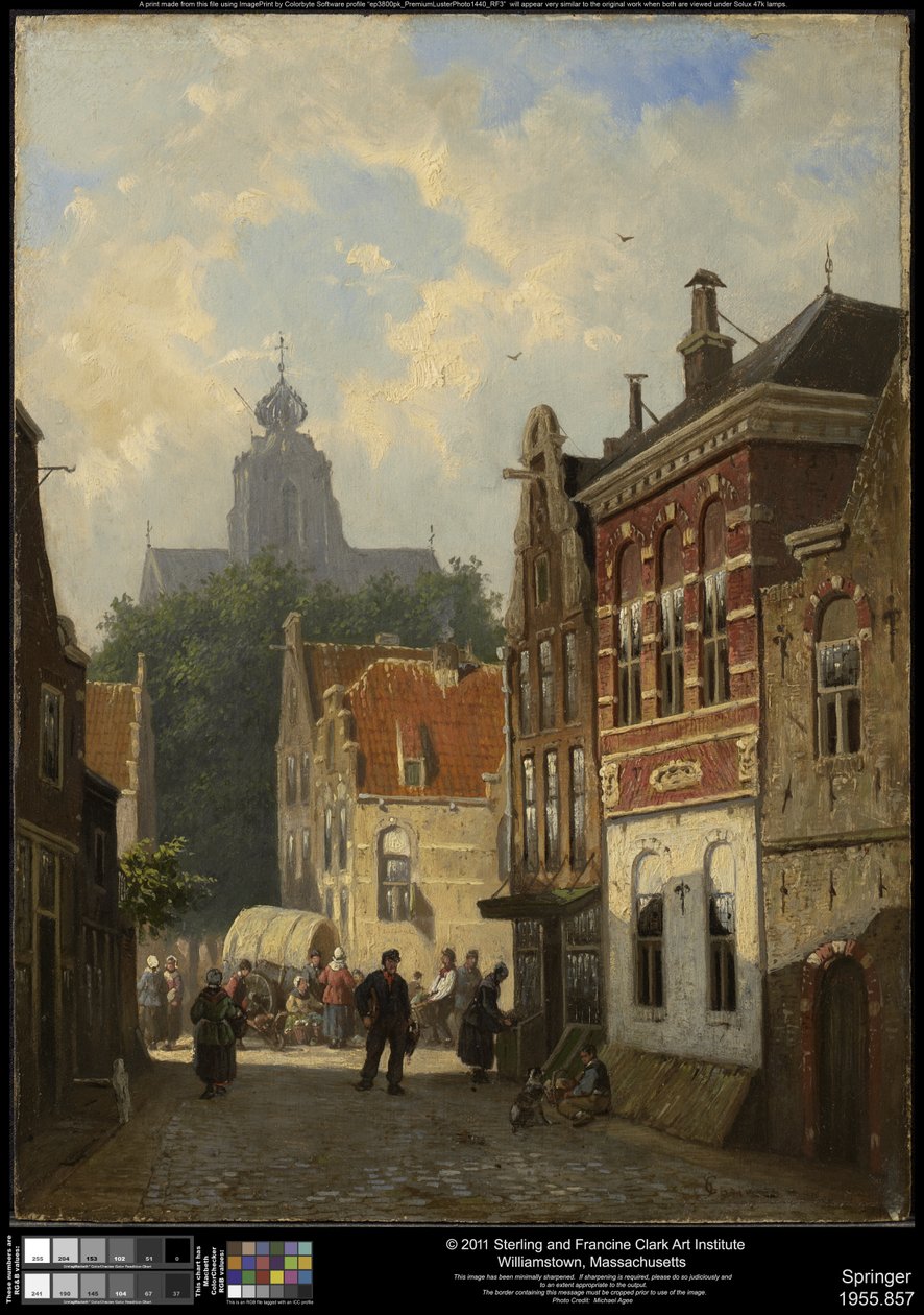 Holenderska scena uliczna autorstwa Cornelis Springer