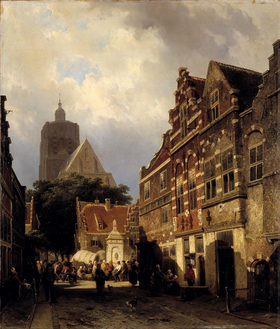 Widok Wellerondom w Den Briel autorstwa Cornelis Springer