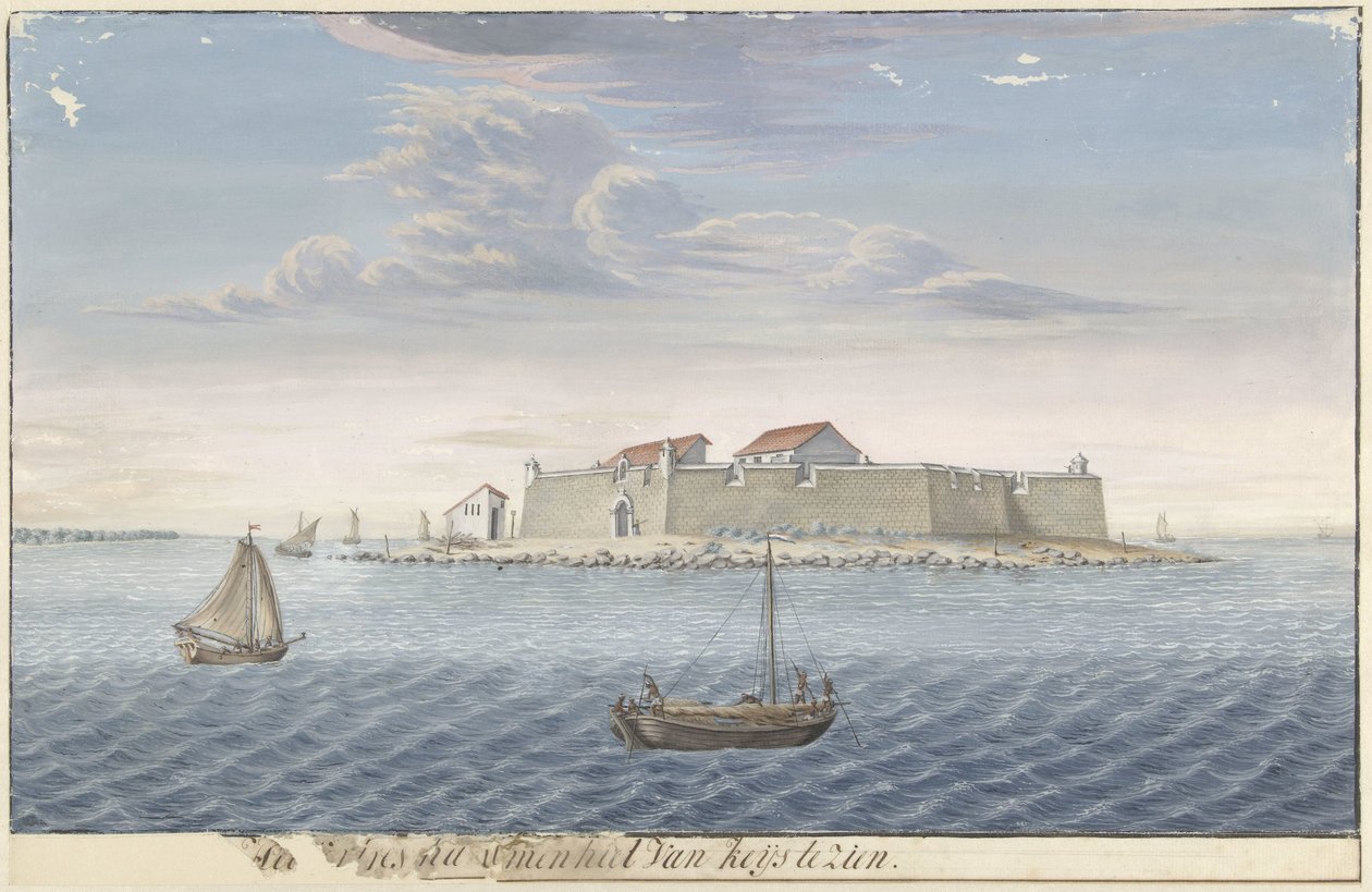 Fort Hammenhiel na Cejlonie Warto zobaczyć hammenhiel van keijs. (tytuł na obiekcie) autorstwa Cornelis Steiger