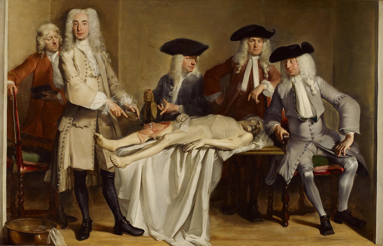 Lekcja anatomii doktora Willema Röella autorstwa Cornelis Troost