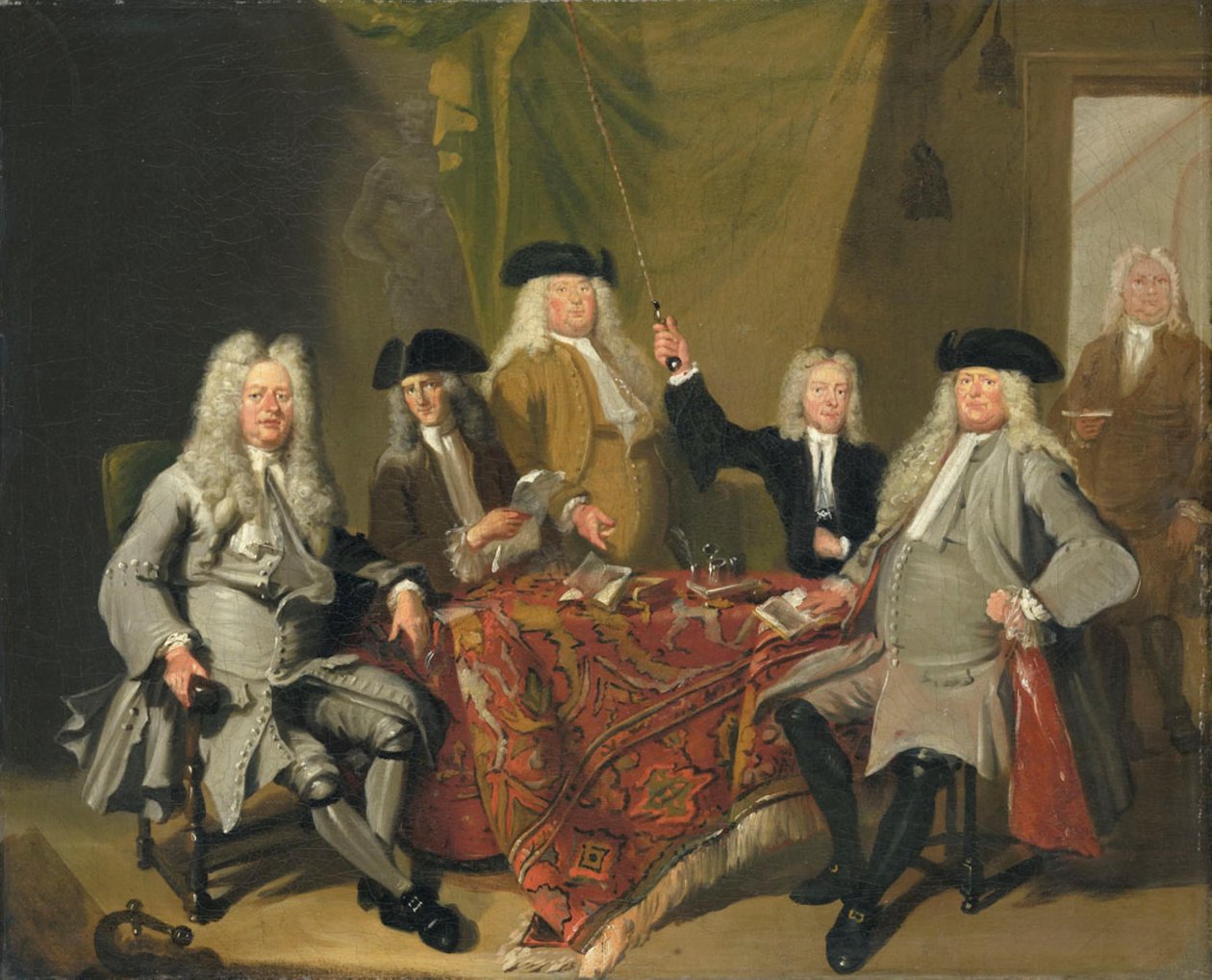 Inspektorzy Collegium Medicum autorstwa Cornelis Troost