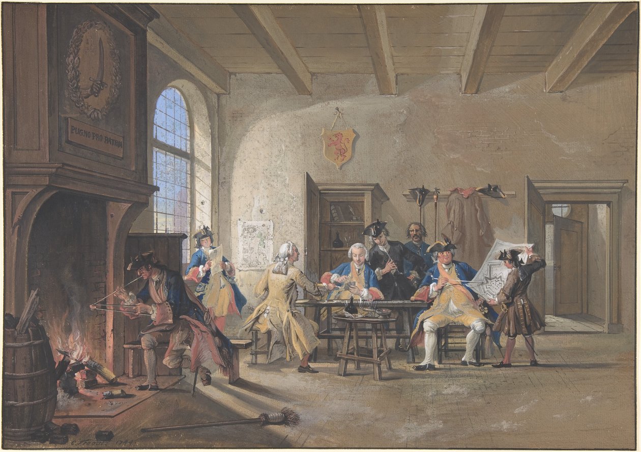 Scena w wartowni autorstwa Cornelis Troost