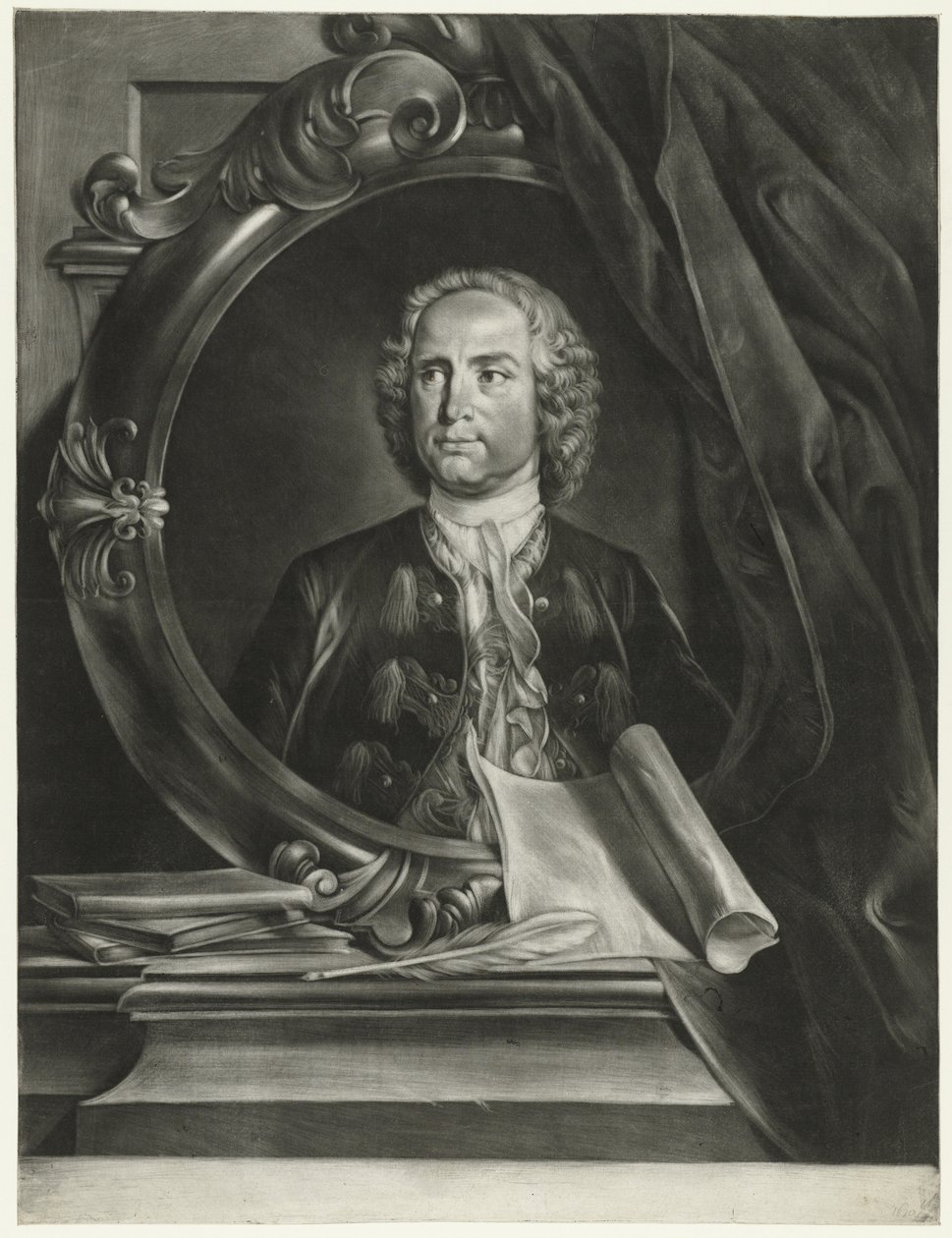 Portret kompozytora Pietro Antonio Locatelli 1695-1764 autorstwa Cornelis Troost