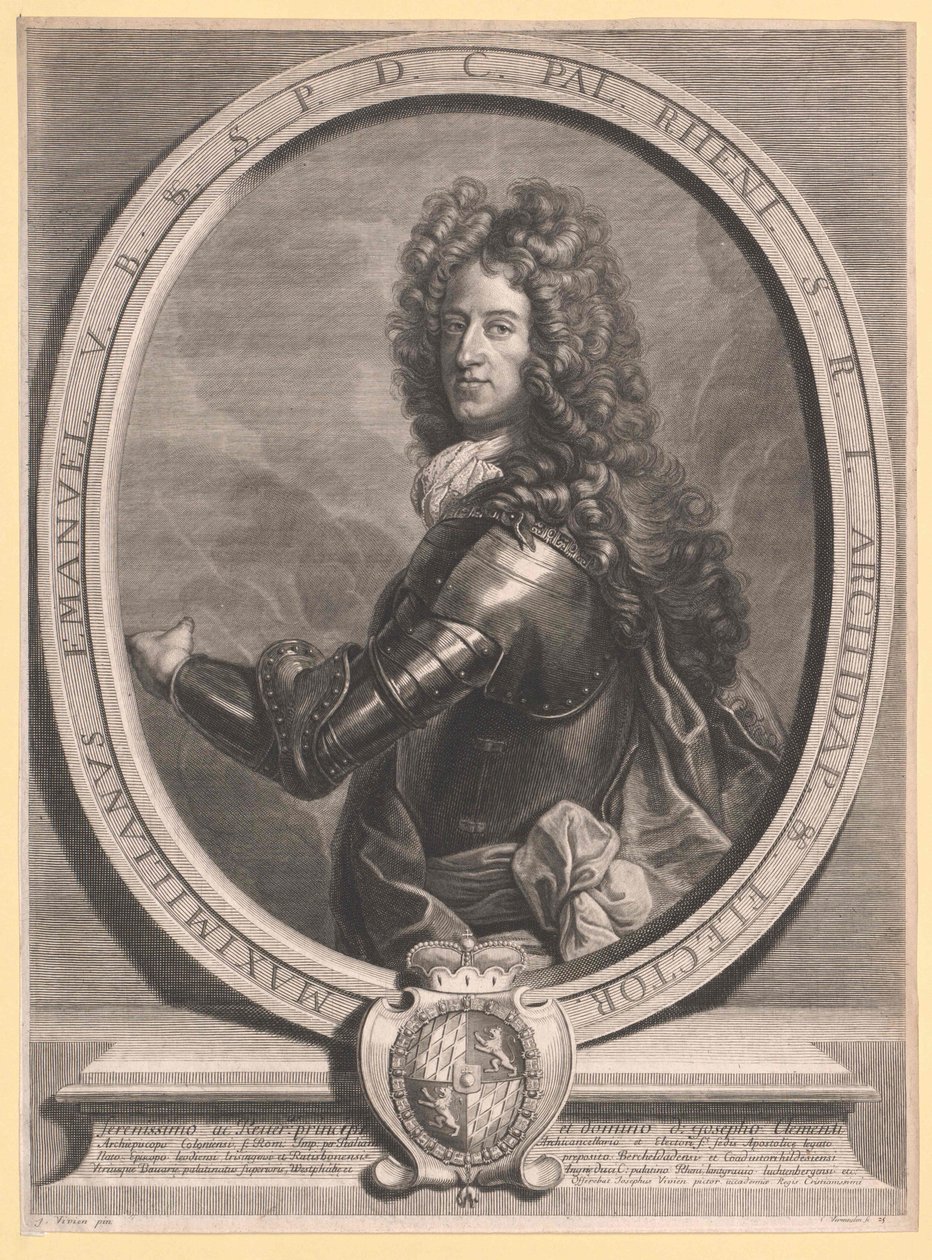 Elektor Bawarii Maksymilian II Immanuel (rycina) autorstwa Cornelis Vermeulen