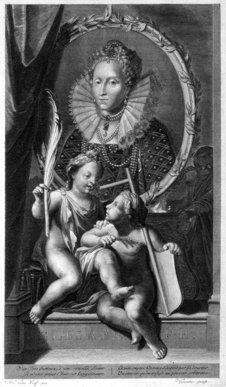 Elżbieta I, królowa Anglii i Irlandii. autorstwa Cornelis Vermeulen