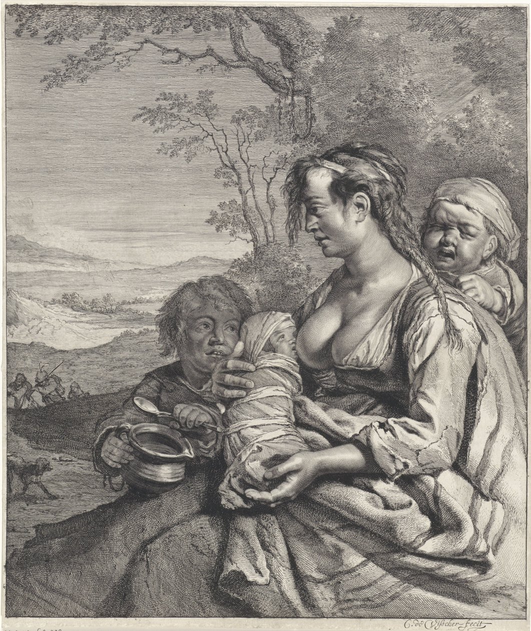 Heidi autorstwa Cornelis Visscher (II)