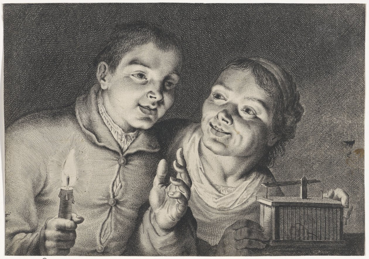 pułapka na myszy autorstwa Cornelis Visscher (II)