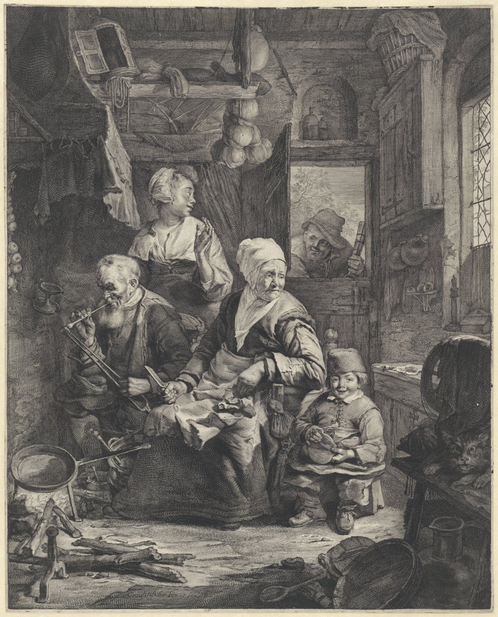 naleśnikarka autorstwa Cornelis Visscher (II)