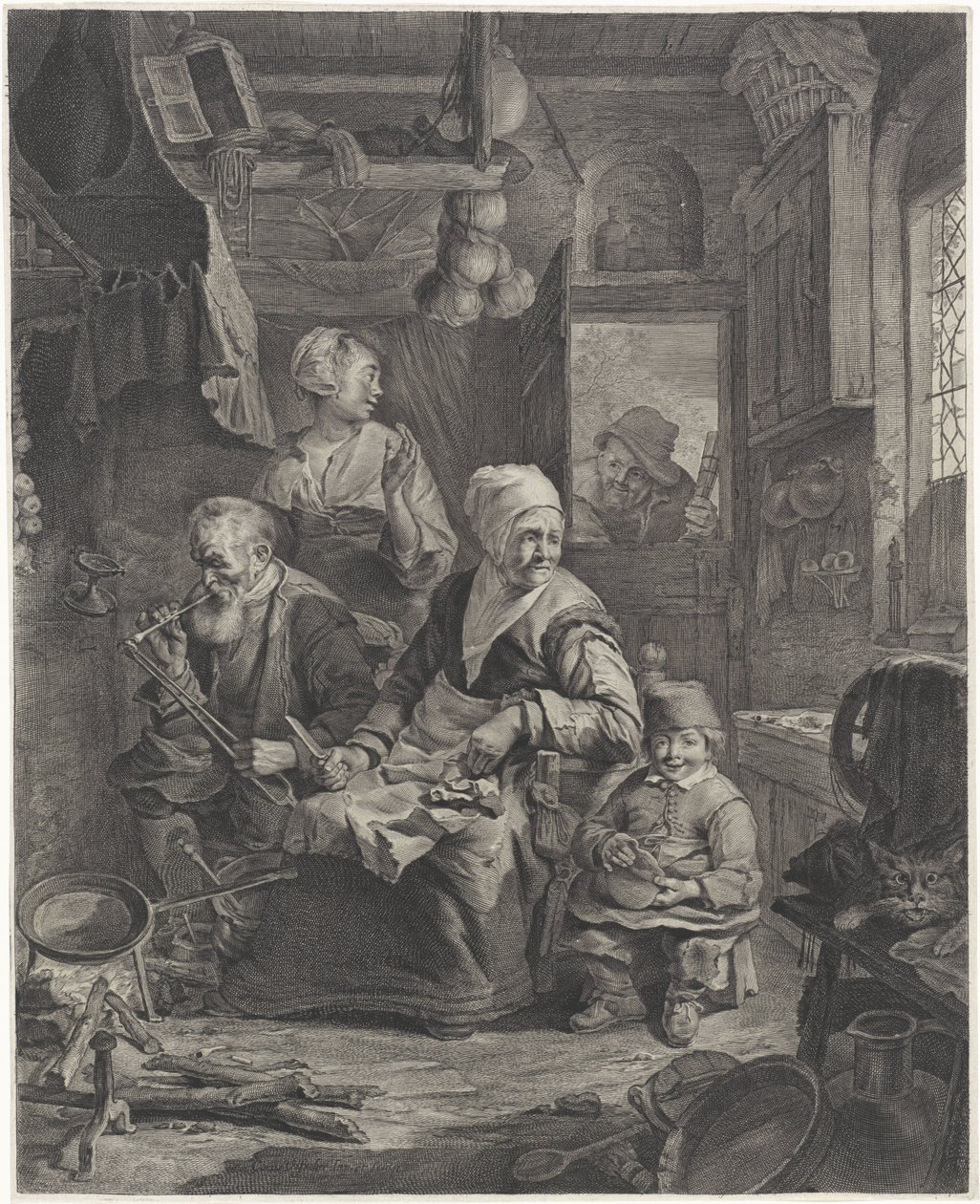 naleśnikarka autorstwa Cornelis Visscher (II)