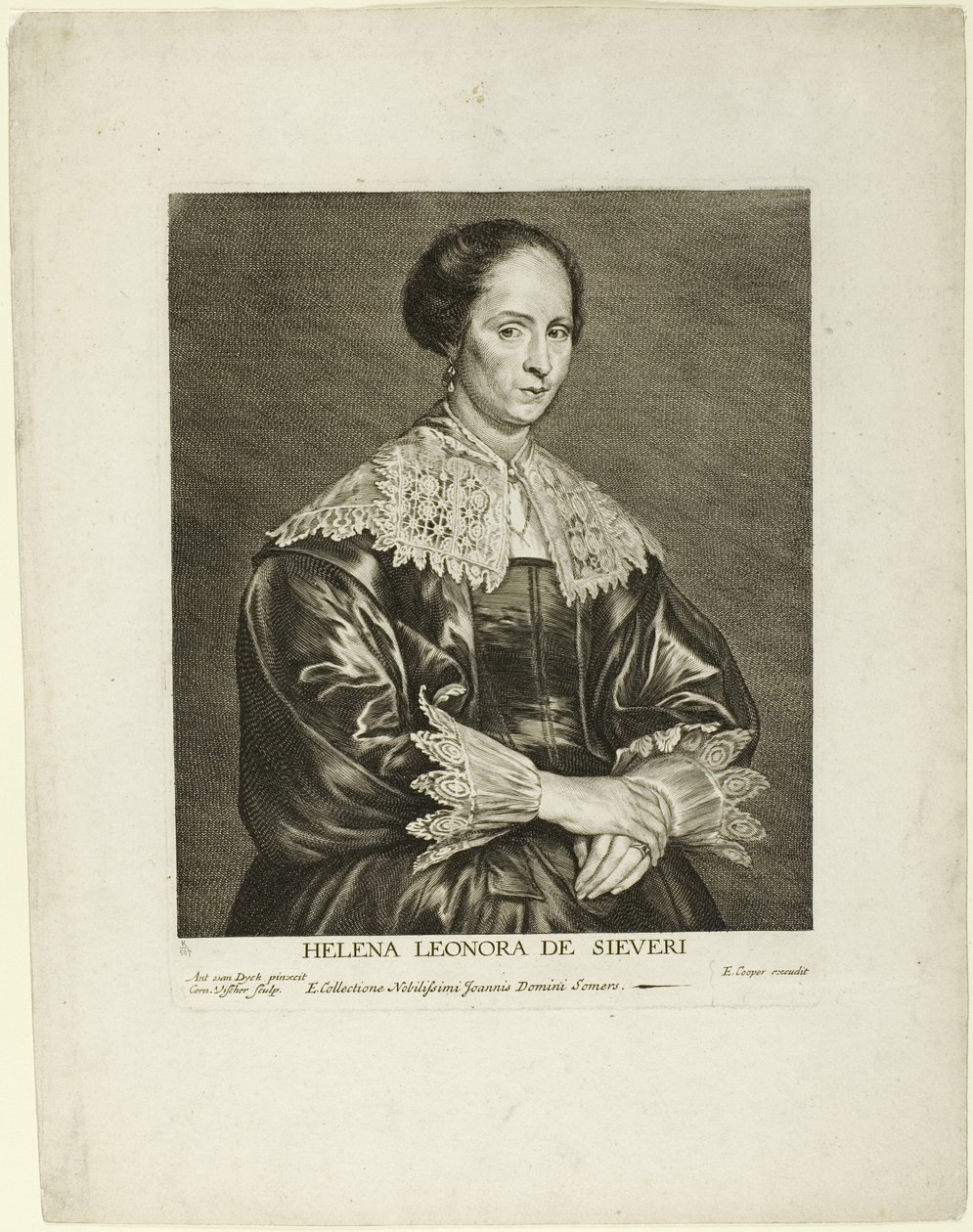 Helena-Leonora de Sieveri autorstwa Cornelis Visscher