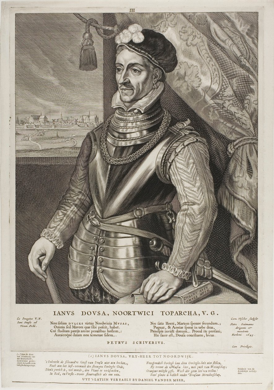 Jan van der Does, tablica 3 z Quatuor Personae autorstwa Cornelis Visscher