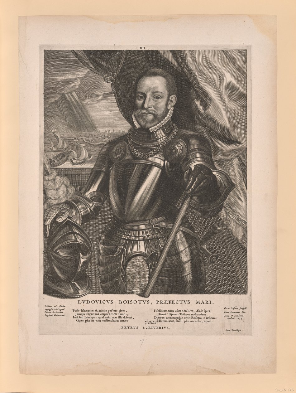Ludwik z Boisot, admirał Zelandii, z Quatuor Personae autorstwa Cornelis Visscher