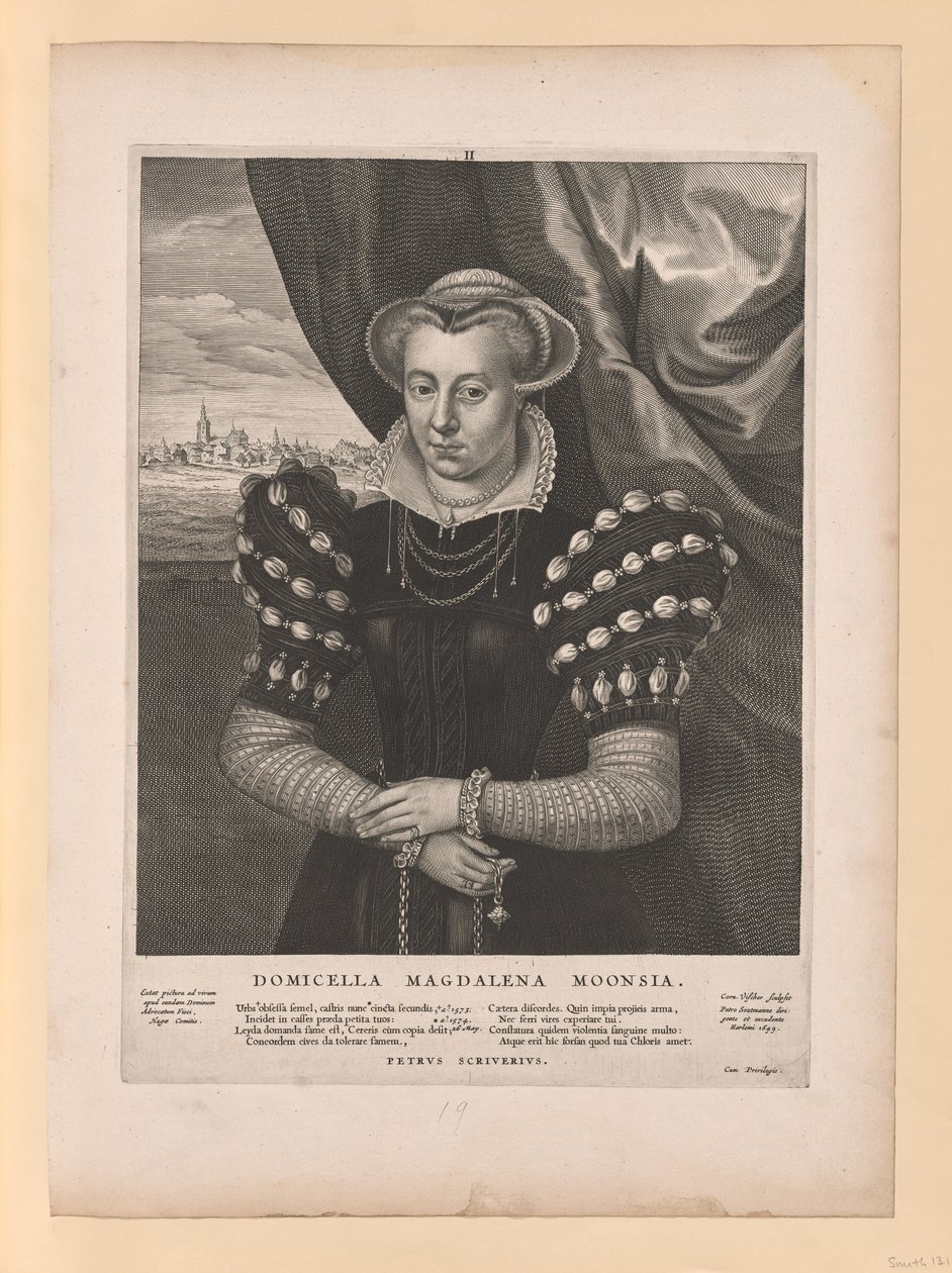 Magdalena Moons, z Quatuor Personae autorstwa Cornelis Visscher