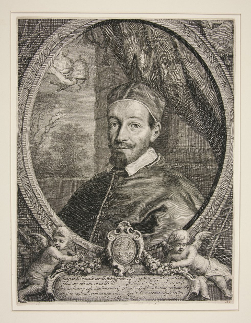 Papież Aleksander VII, Fabio Chigi (1599–1667) autorstwa Cornelis Visscher