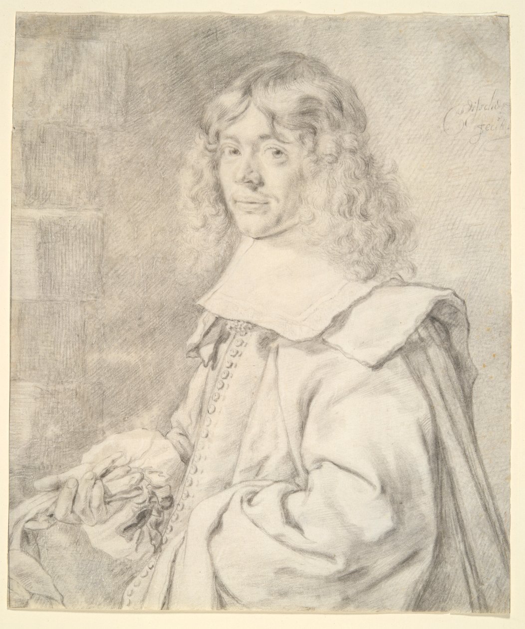 Portret młodego mężczyzny autorstwa Cornelis Visscher