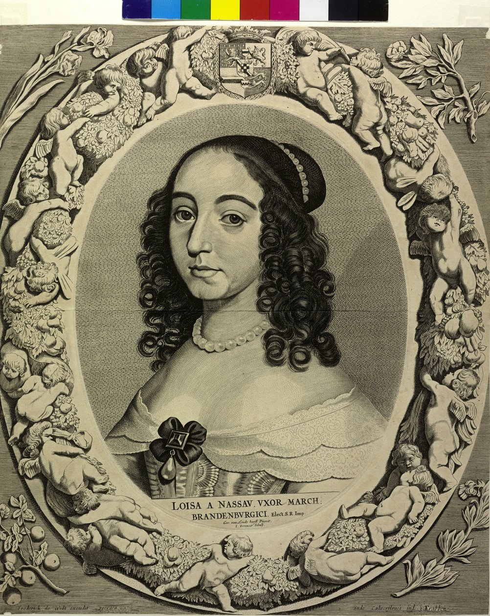 Księżniczka Oranii Louise Henriette autorstwa Cornelis Visscher