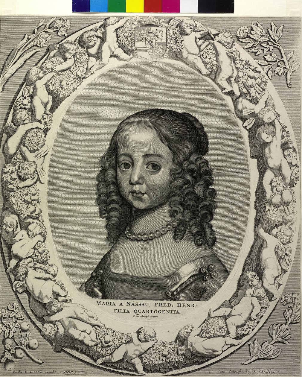 Księżniczka Orange Mary autorstwa Cornelis Visscher