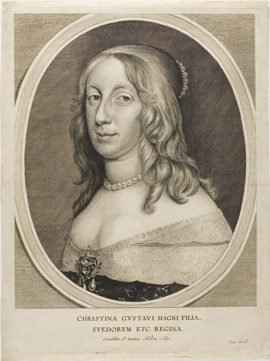 Królowa Szwecji Krystyna autorstwa Cornelis Visscher
