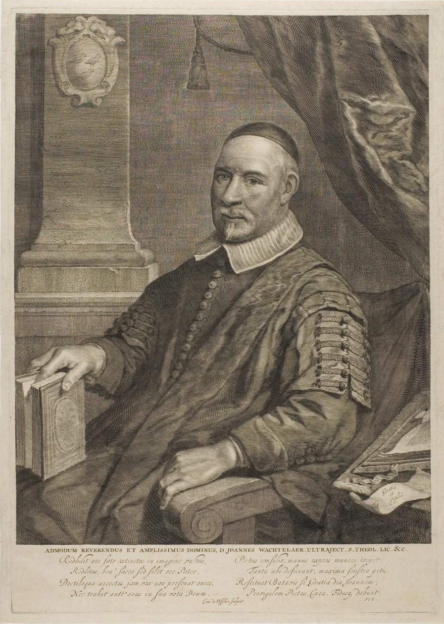 Obrót silnika. D. Johannes Wachterlaer z Utrechtu autorstwa Cornelis Visscher
