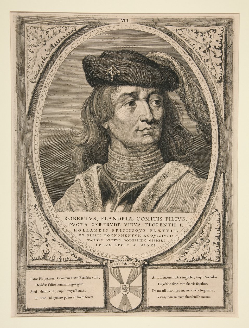Robert, syn hrabiego Flandrii autorstwa Cornelis Visscher