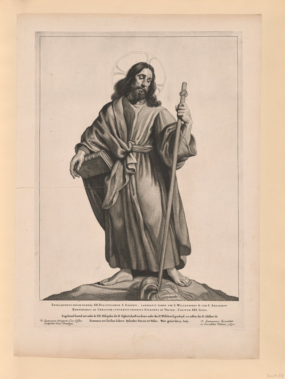 Święty Engelmundus autorstwa Cornelis Visscher