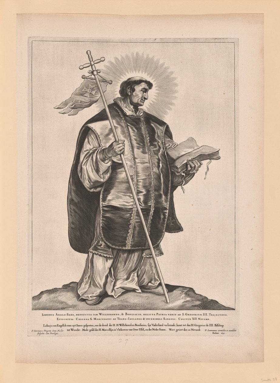 Święty Marcellinus, ze świętych północnych i południowych Niderlandów autorstwa Cornelis Visscher